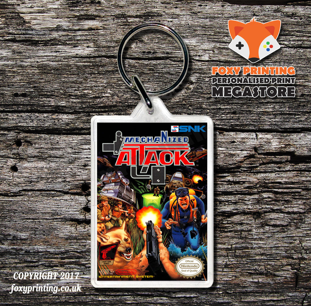 McKids Inspired Retro NES Game Cover Art Gaming Keyring