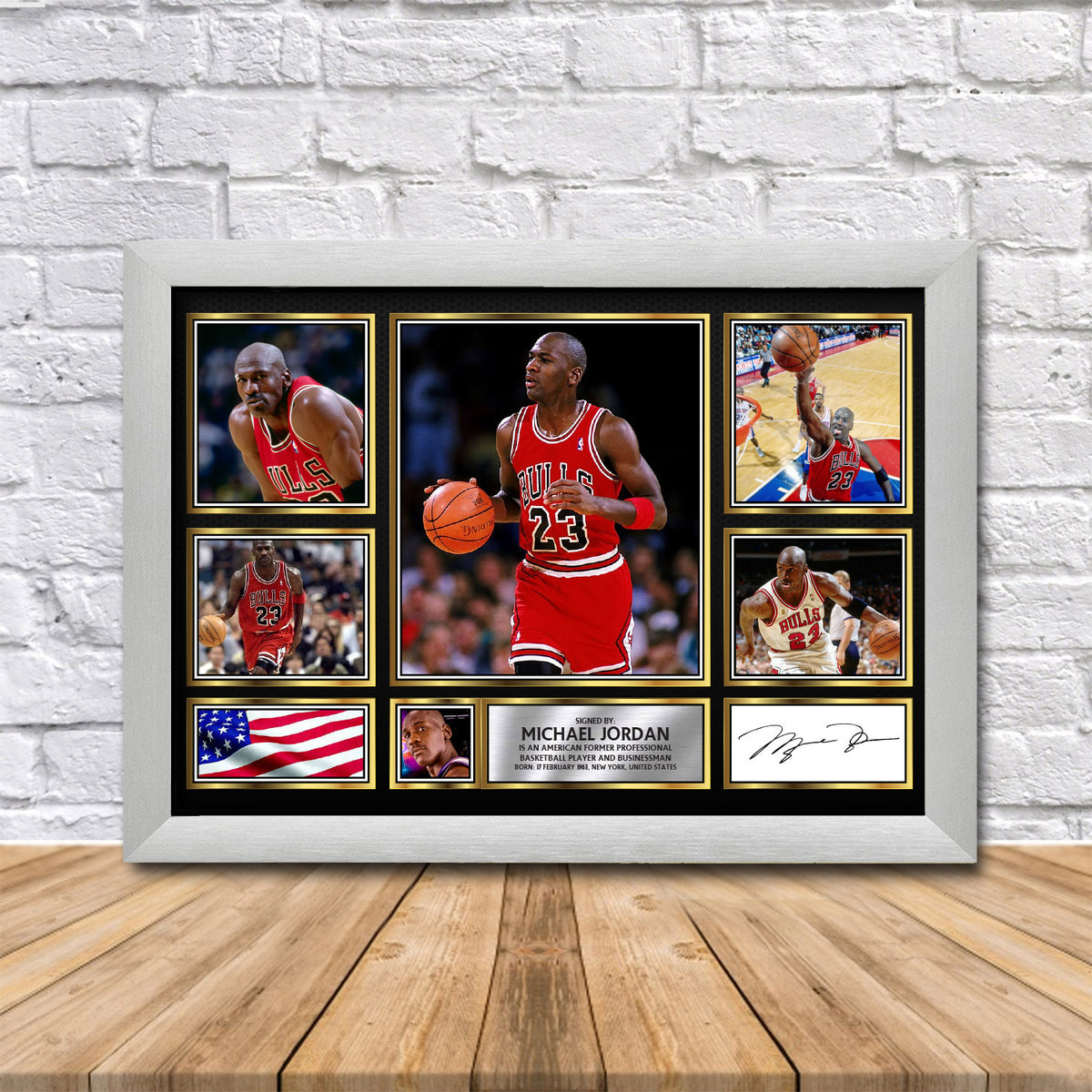 Michael Jordan Printed Signature Print