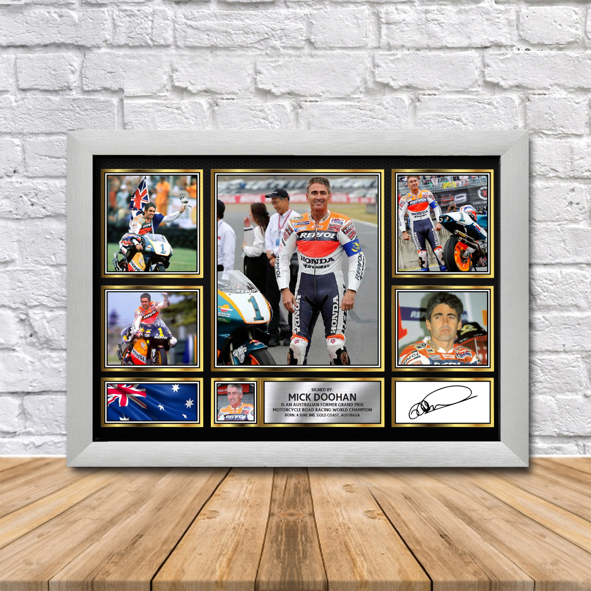 Mick Doohan Printed Signature Print