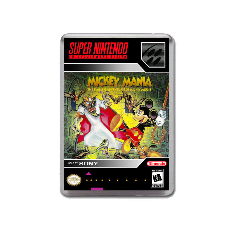 Micky Mania - SNES GAME inspired Retro Gaming Magnet
