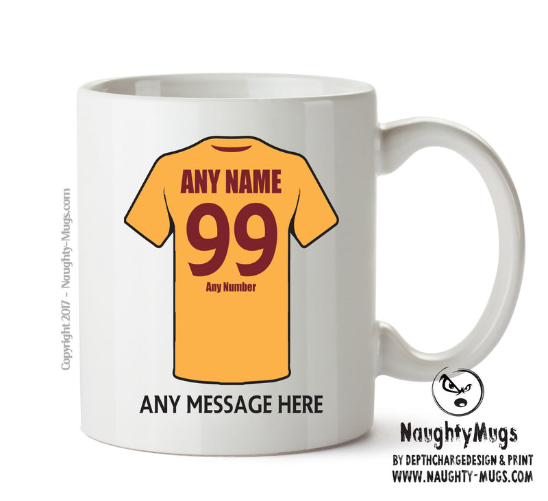 Motherwell Football Team Mug Personalised Birthday Age And Name