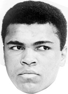 Muhammad Ali Face Mask – Fancy Dress Cardboard Costume Mask