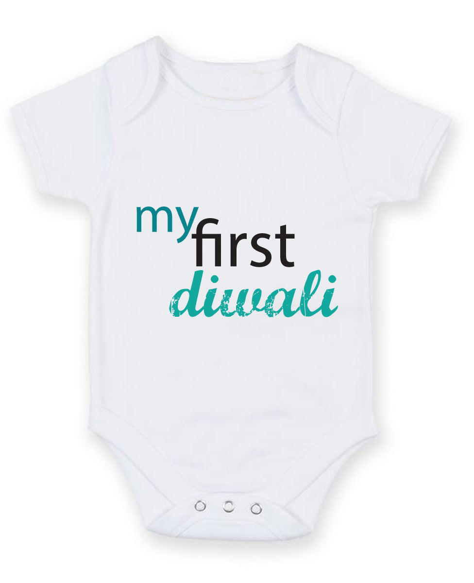 My First Diwali 2 Baby Grow Bodysuit