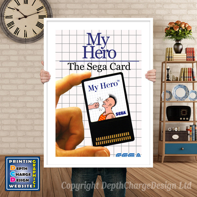 My Hero Inspired Retro Gaming Poster A4 A3 A2 Or A1 – My Hero Inspired Retro Gaming Poster