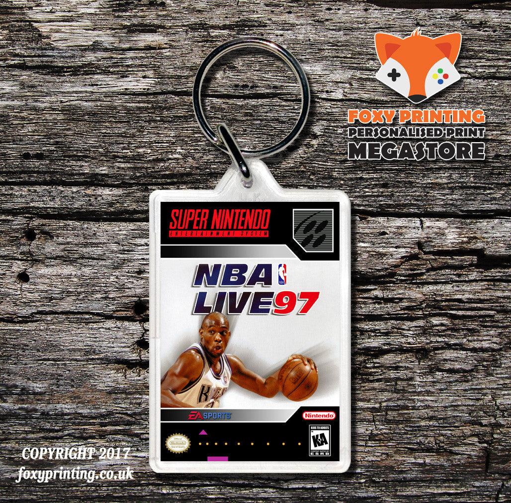 NBA Live 97 Game Inspired Retro Gaming Keyring