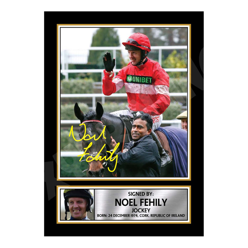 NOEL FEHILY 2 Limited Edition Horse Racer Signed Print - Horse Racing