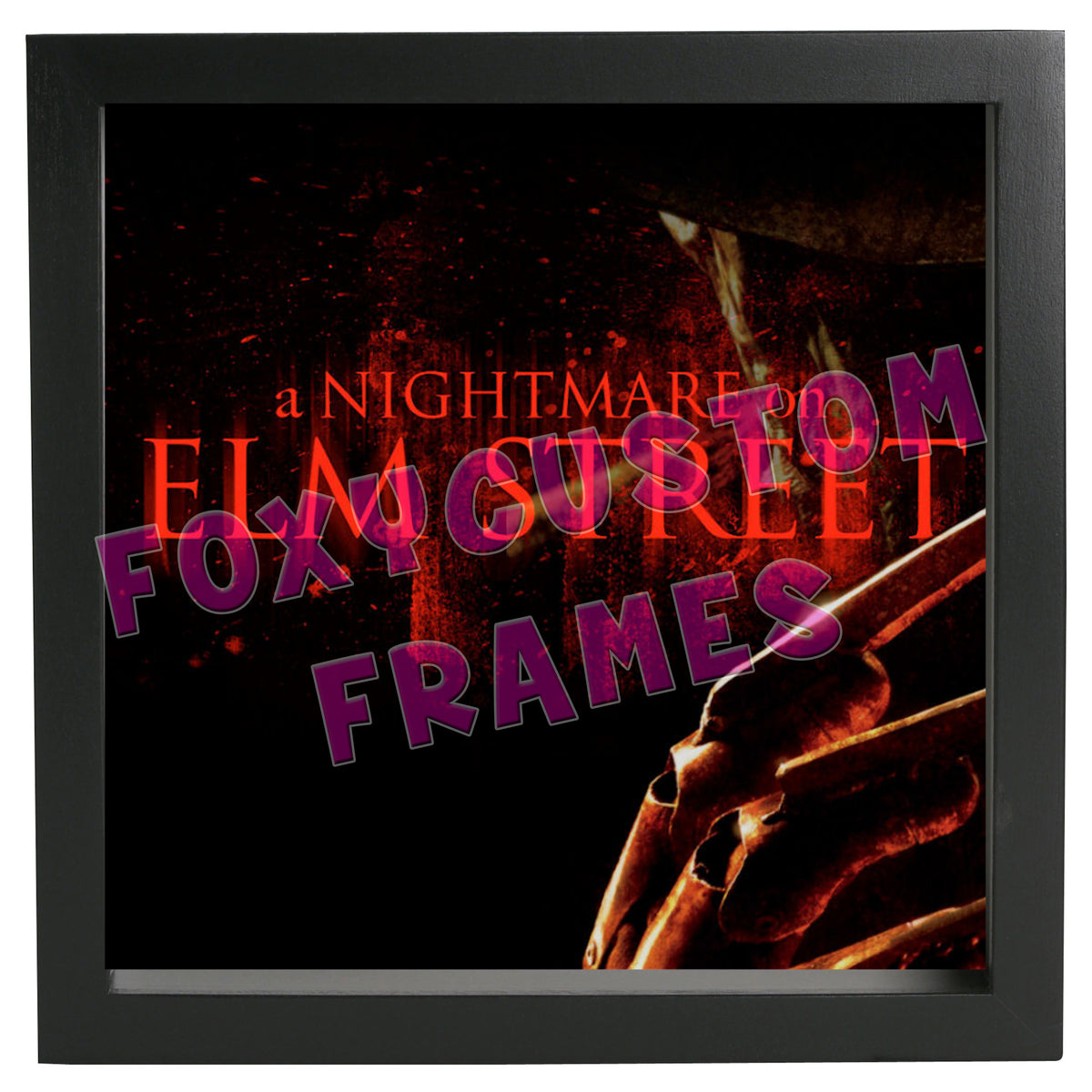 Nightmare on Elm Street Lego Display Case - Minifigure Display Background and Frames – Nightmare on Elm Street Lego Display Case - Minifigure Display Background and