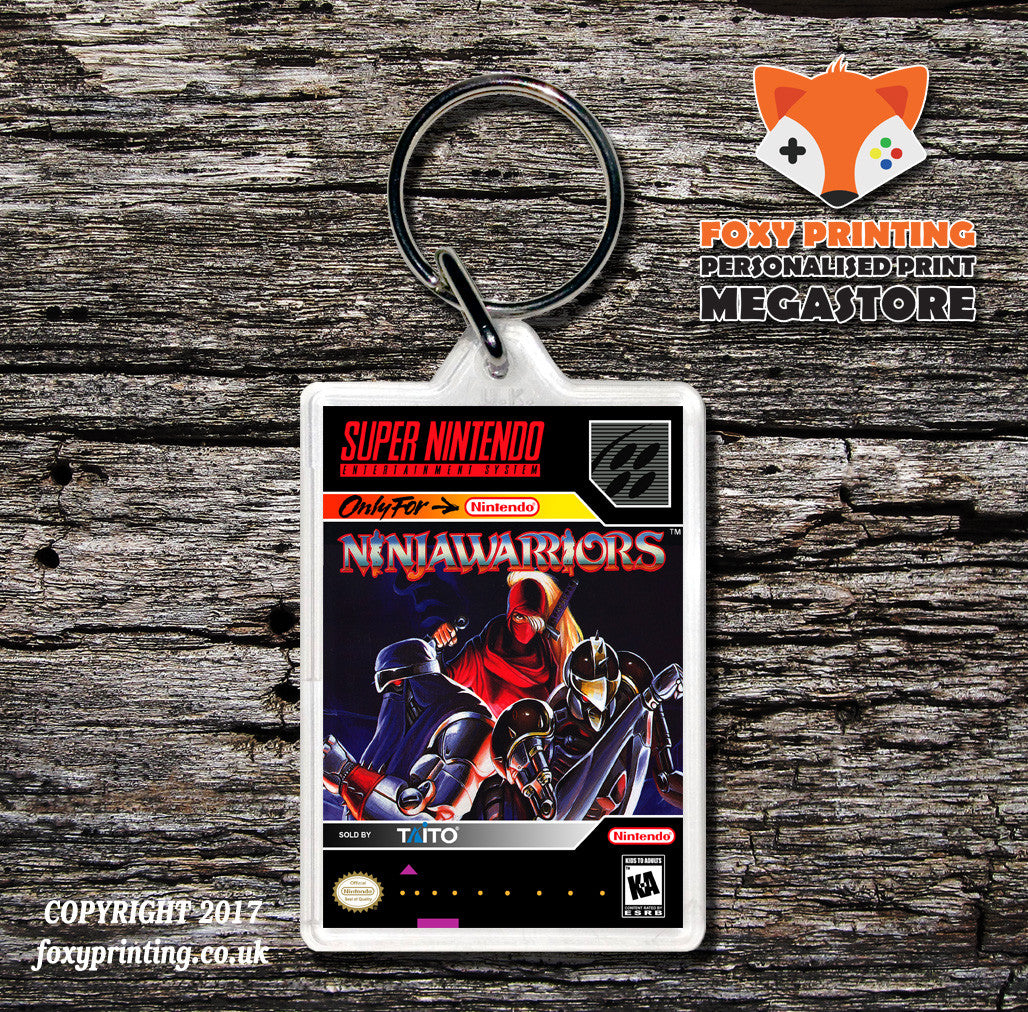Ninja Warriors Game Inspired Retro Gaming Keyring