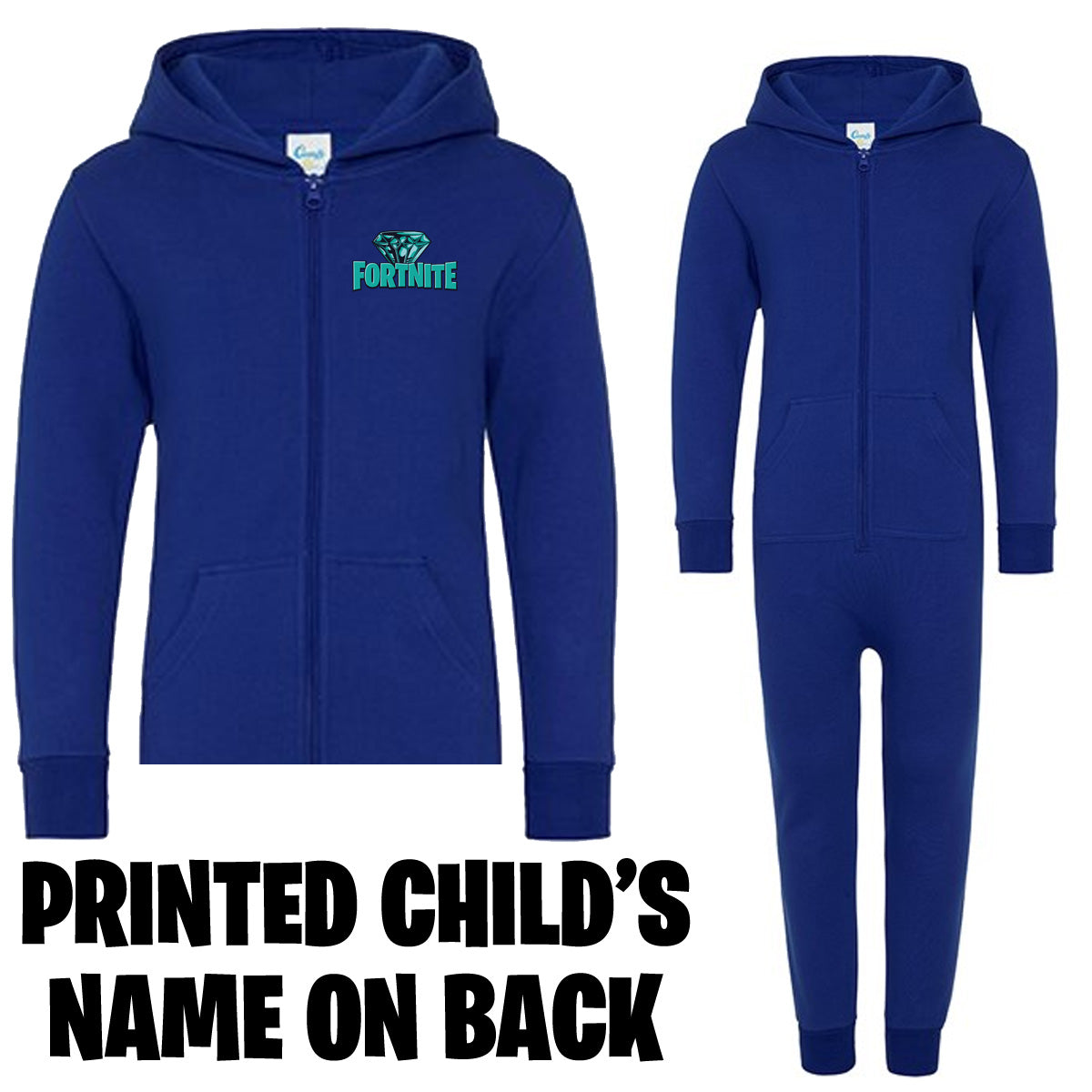 FORTNITE ONESIE - PYJAMAS - PERSONALISED Printed Kids Jumper