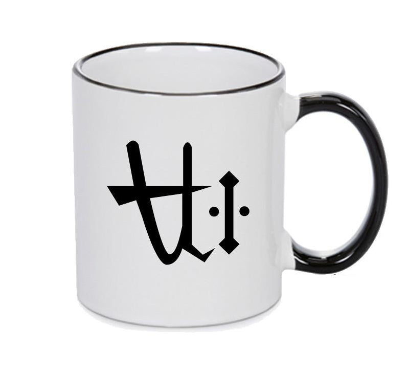 One Pound Black Handle Alchemy Mug Gothic Goth Horror Stars Horroscope Black