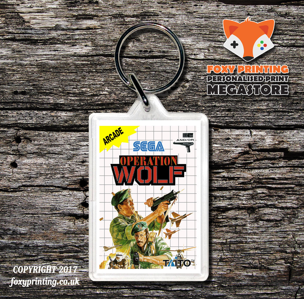 Operation Wolf - Sega Master System Keyring