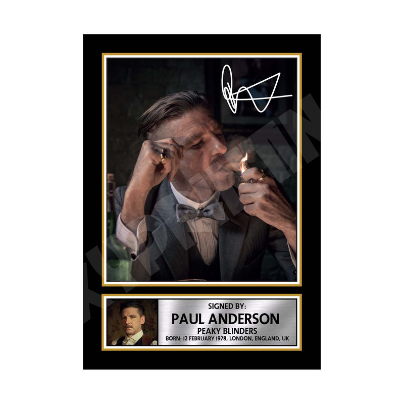PAUL ANDERSON 2 Limited Edition Tv Show Signed Print