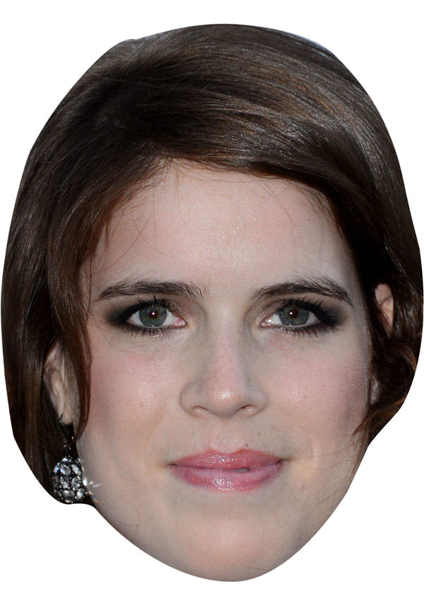PRINCESS EUGENIE JB - Royal Fancy Dress Cardboard Celebrity Party Face Mask