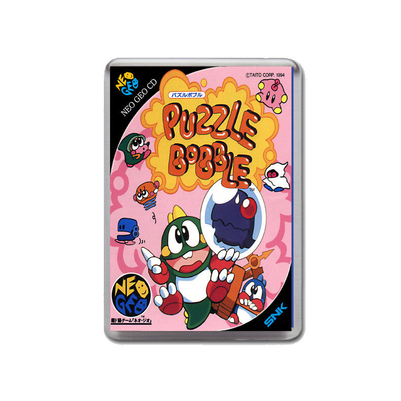 Puzzle Bobble Neo Geo Cd Game Inspired Retro Gaming Magnet
