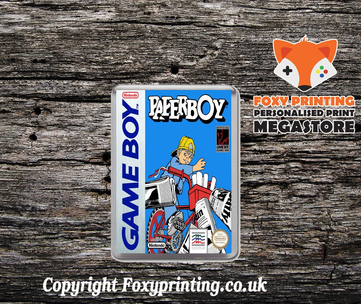 Paperboy Nintendo DS Style Retro Gaming Magnet