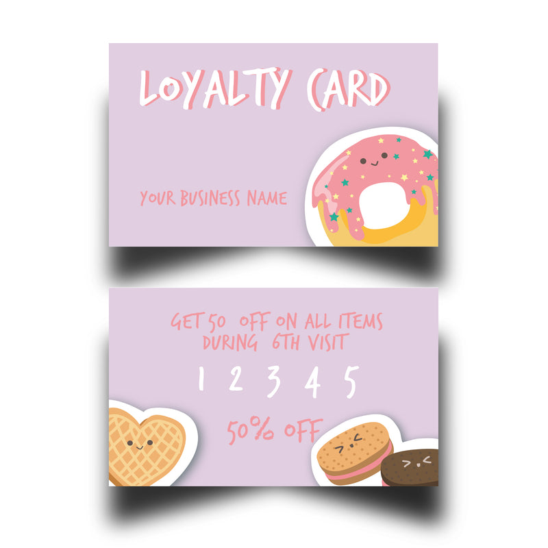 Personalised Bakers Shop Loyalty Cards 6