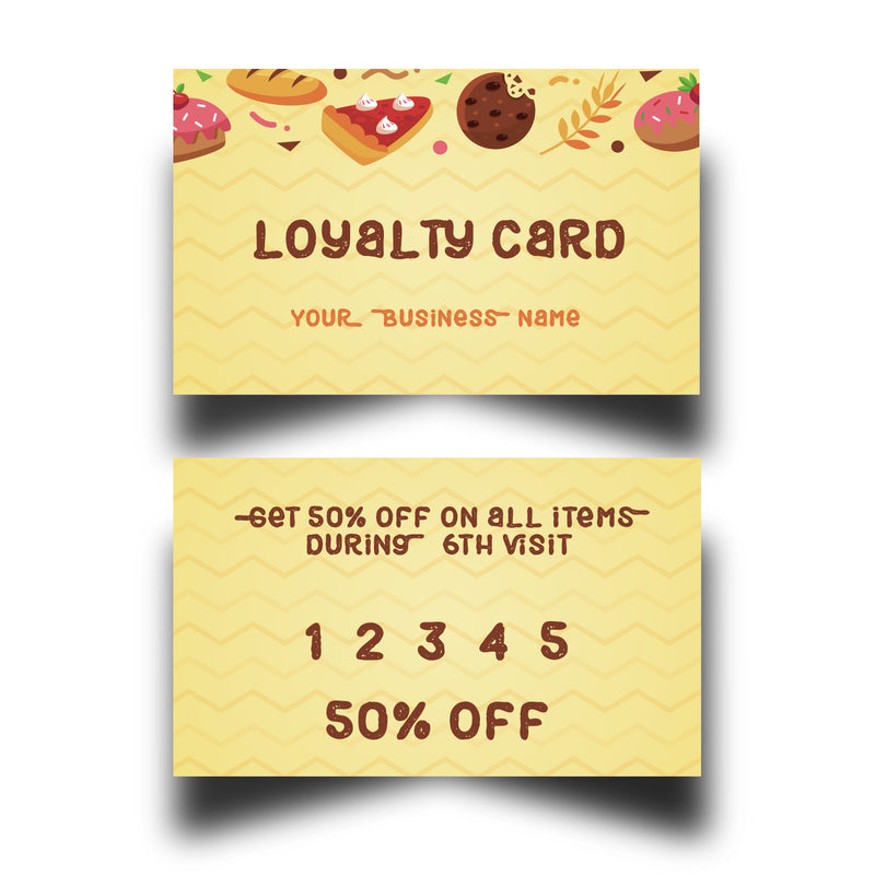 Personalised Bakers Shop Loyalty Cards 7