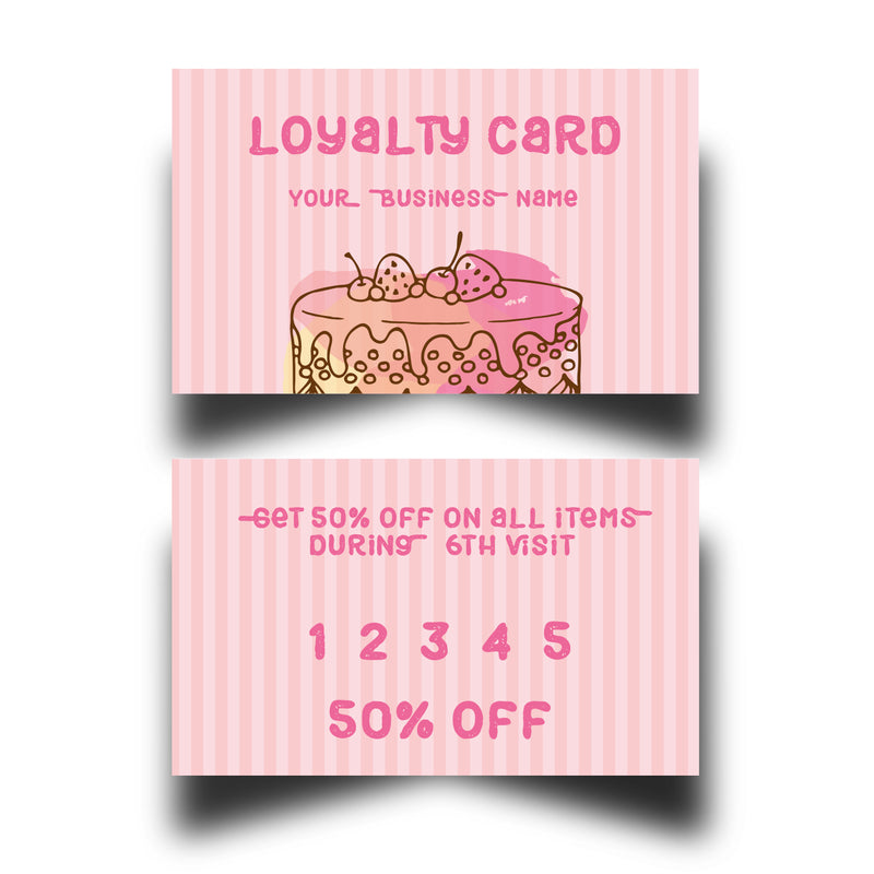 Personalised Bakers Shop Loyalty Cards 8