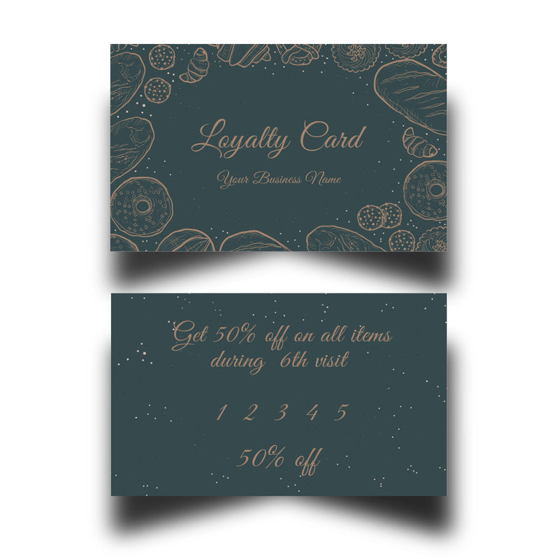 Personalised Bakers Shop Loyalty Cards 9