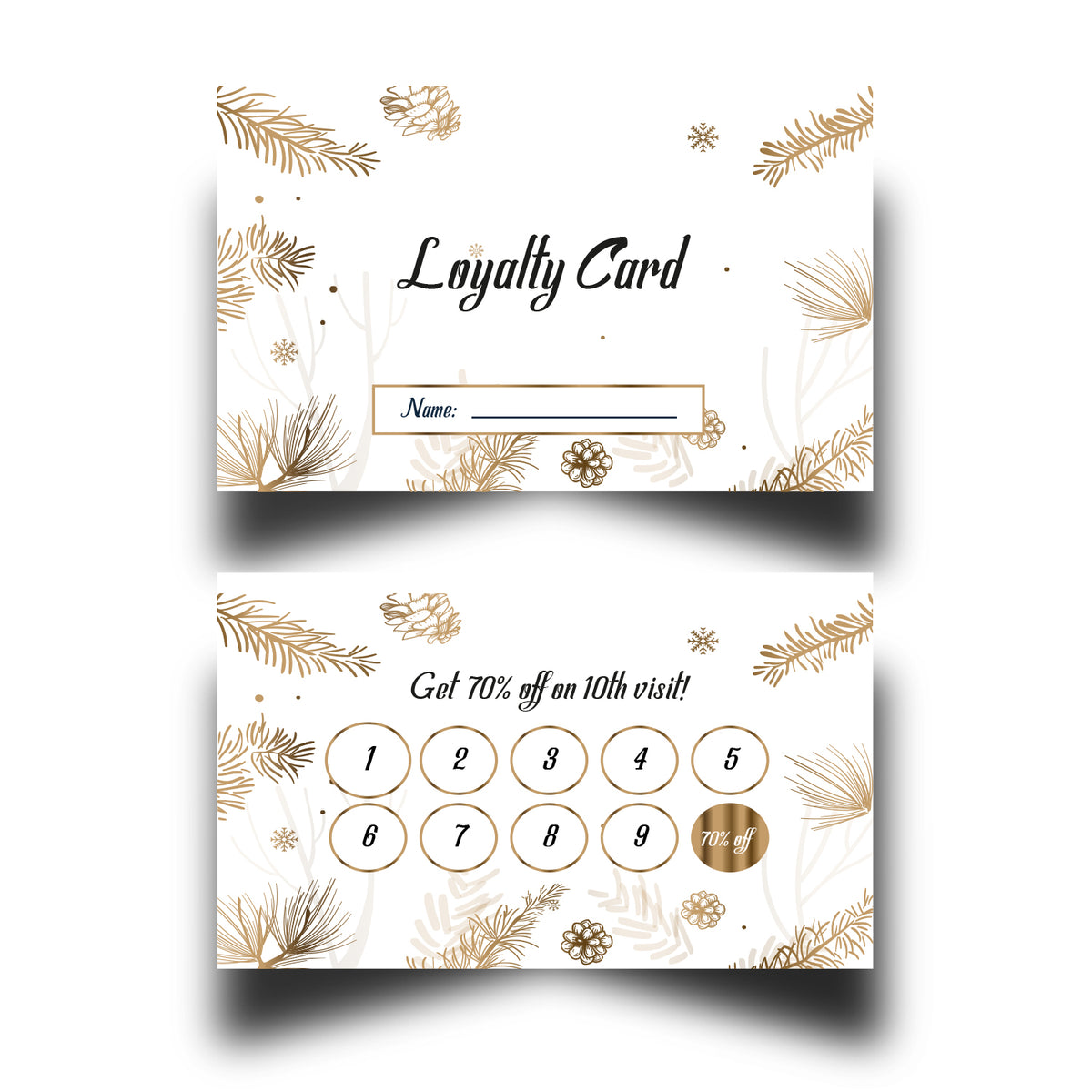Personalised Salon Loyalty Cards 1