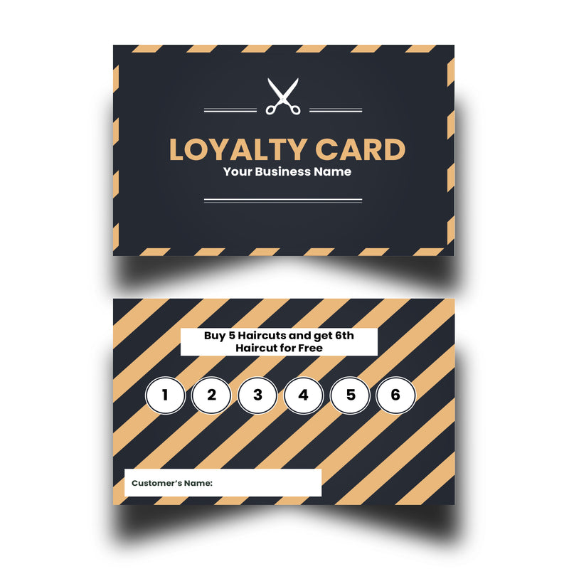 Personalised Barber/Hairdresser Loyalty Cards 2
