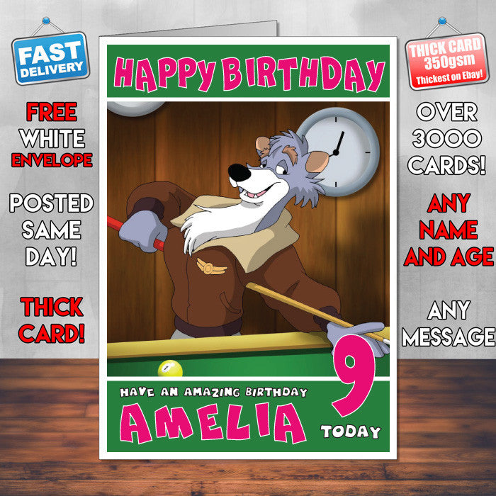 Personalised Ace London Style Inspired Cartoon Birthday Card (SA)