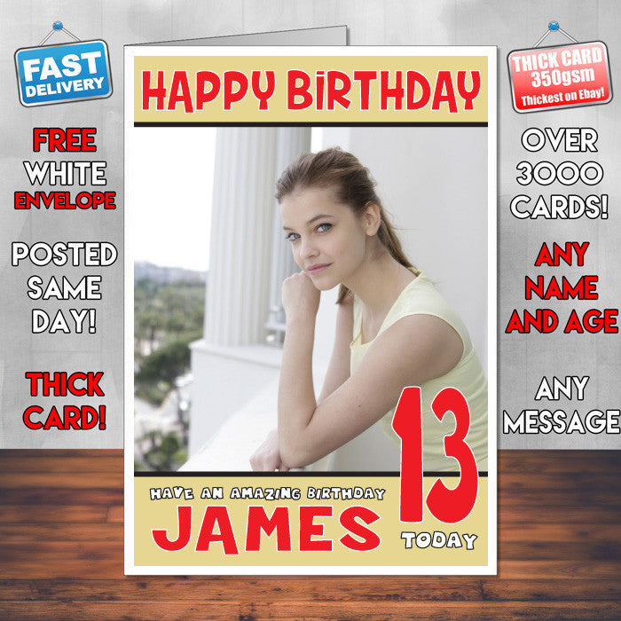 Personalised Barbara Palvin 2 INSPIRED THEME Celebrity Birthday Card (SA) – Personalised Barbara Palvin 2 Inspired Theme Celebrity Birthday Card