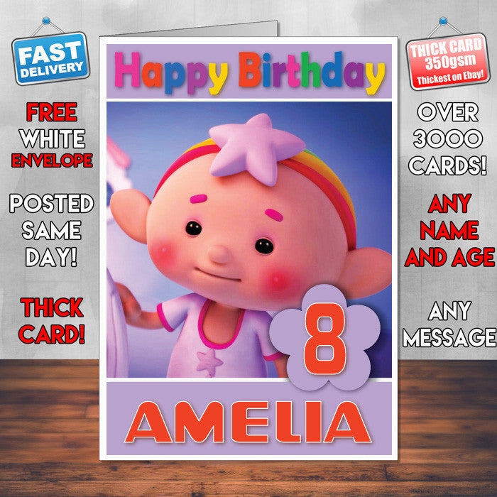 Personalised Cloudbabies 10 Style Theme Personalised Kidshows Birthday Card (SA)