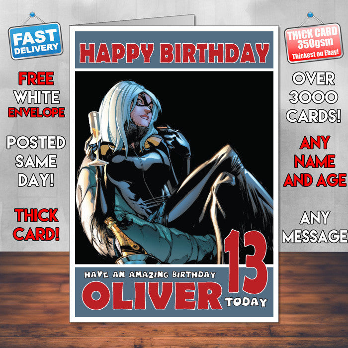 Personalised Gatubela Style Inspired Cartoon Birthday Card (SA)