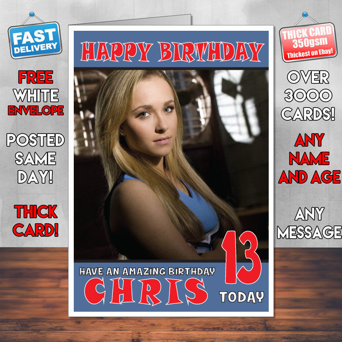 Personalised Hayden Panettiere 2 INSPIRED THEME Celebrity Birthday Card (SA) – Personalised Hayden Panettiere 2 Inspired Theme Celebrity Birthday Card