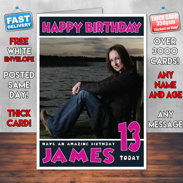 Personalised Julie Fowlis 2 Celebrity Inspired Style Birthday Card (SA)