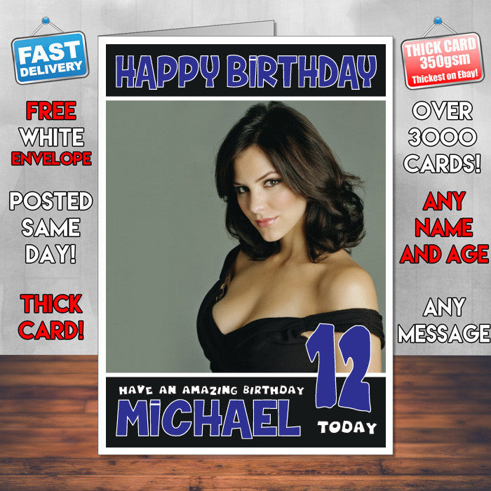 Personalised Katharine Mcphee 3 INSPIRED THEME Celebrity Birthday Card (SA) β Personalised Katharine Mcphee 3 Inspired Theme Celebrity Birthday Card