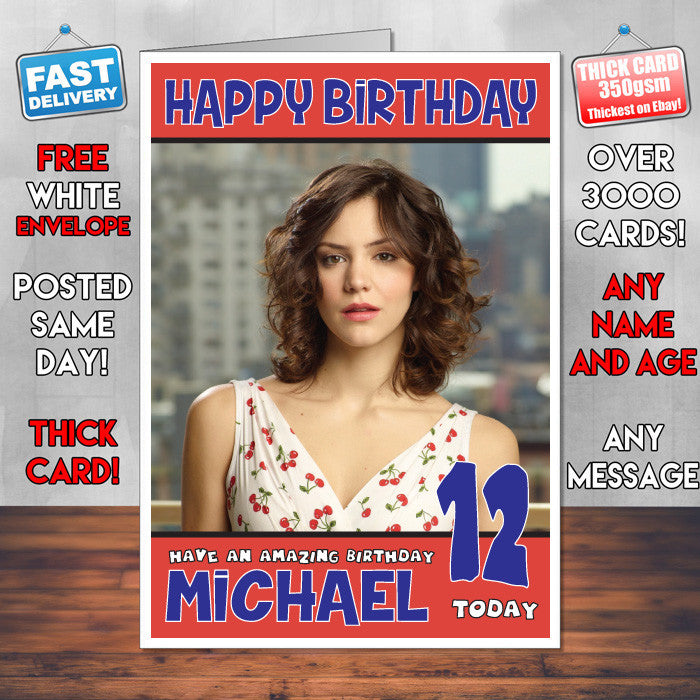 Personalised Katharine Mcphee 4 INSPIRED THEME Celebrity Birthday Card (SA) – Personalised Katharine Mcphee 4 Inspired Theme Celebrity Birthday Card
