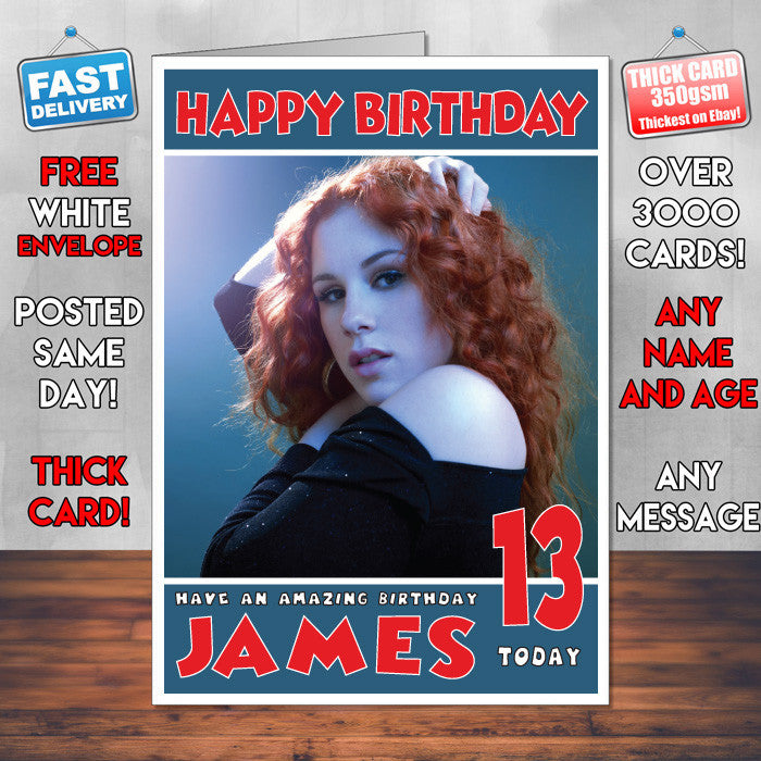 Personalised Katy B 2 Celebrity Inspired Style Birthday Card (SA)