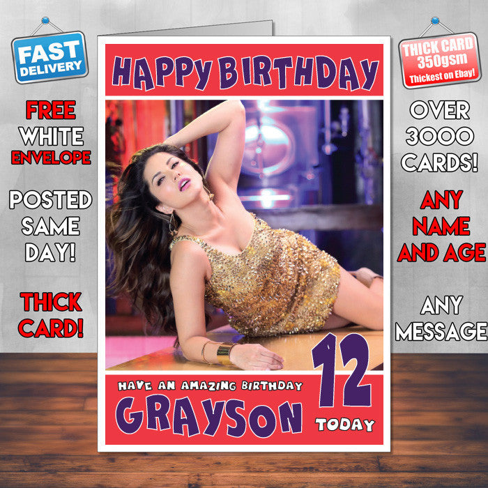 Personalised Luv U Alia 2 Bollywood Inspired Style Birthday Card (SA)