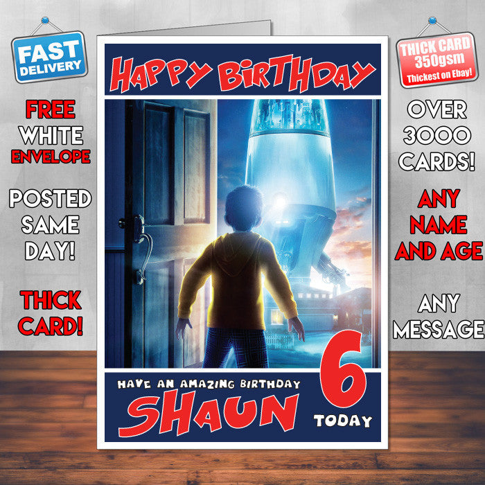 Personalised Mars Needs Moms Style Inspired Cartoon Birthday Card (SA)