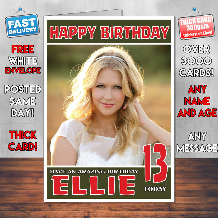 Personalised Rachel Rhodes Celebrity Inspired Style Birthday Card (SA) – Personalised Rachel Rhodes Celebrity Birthday Card