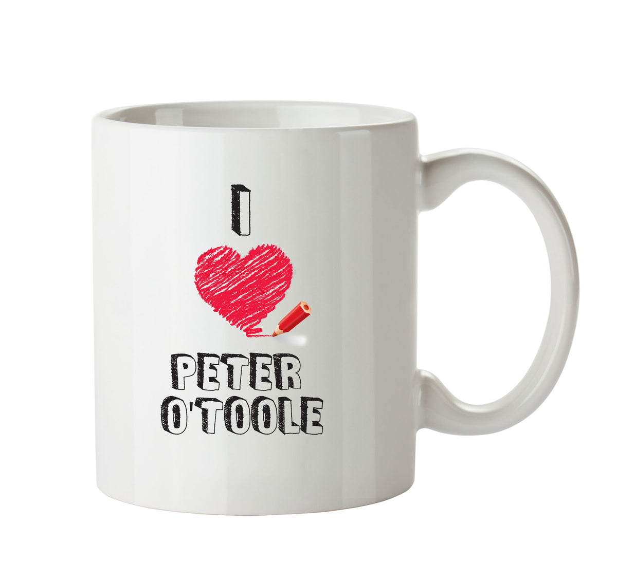 I Love Peter O'Toole Celebrity Mug Office Mug – printed mug product image 1