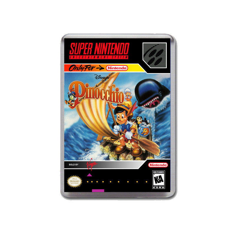 Pinocchio - SNES GAME inspired Retro Gaming Magnet
