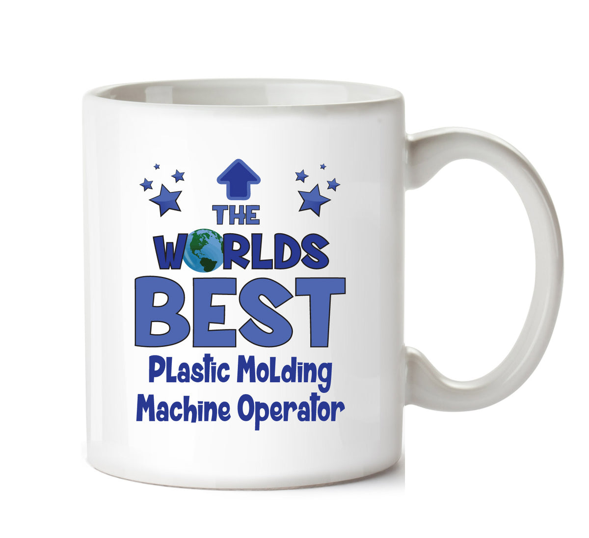 Worlds Best Plastic Molding Machine Operator Mug - Novelty Funny Mug – printed mug product image 1