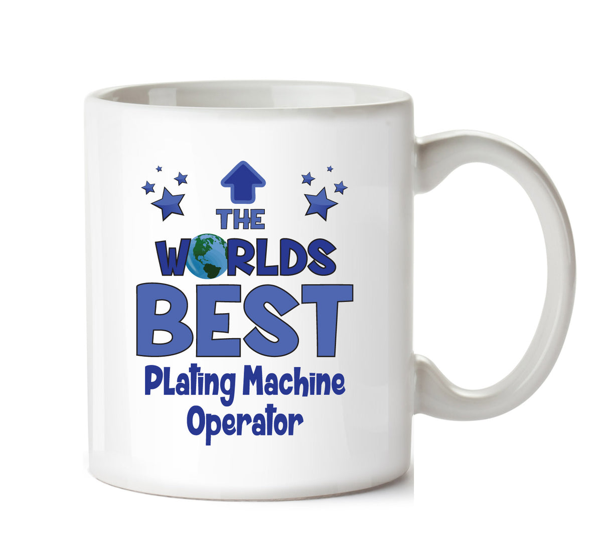 Worlds Best Plating Machine Operator Mug - Novelty Funny Mug – printed mug product image 1