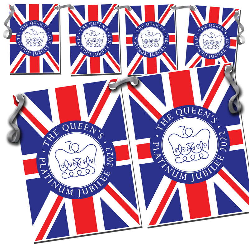 Union Jack Platinum Jubilee Bunting - Street Party Decorative Flags