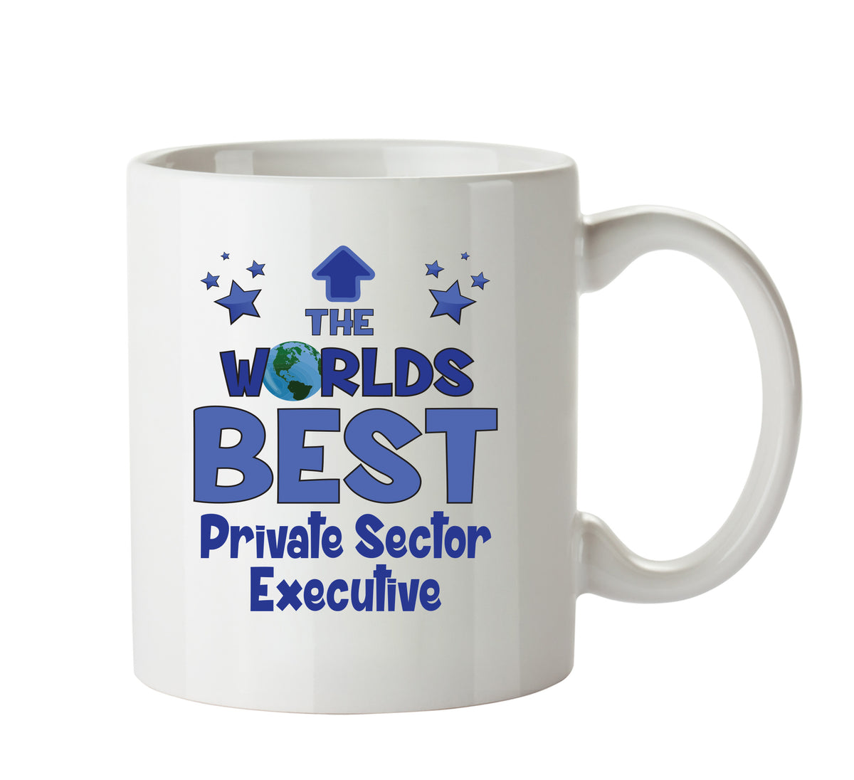 Worlds Best Private Sector Executive Mug - Novelty Funny Mug – printed mug product image 1