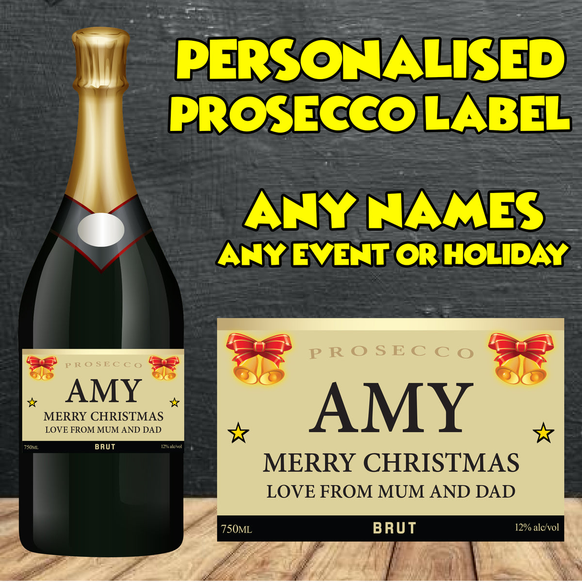 PERSONALISED Prosecco Bottle Label - custom name bottle lables – PERSONALISED Prosecco Bottle Label - custom name bottle lables