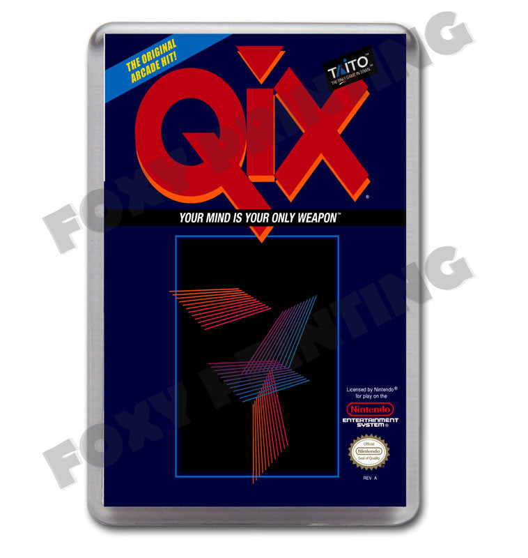 Qix Retro Nintendo NES Game Inspired Fridge Magnet 461