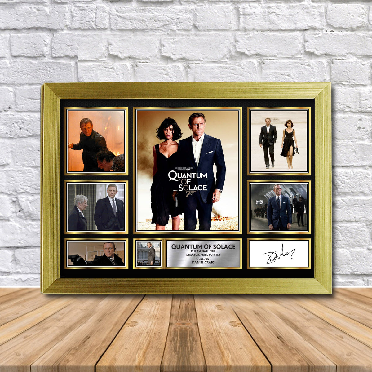 Quantum of Solace James Bond Printed Signature Print