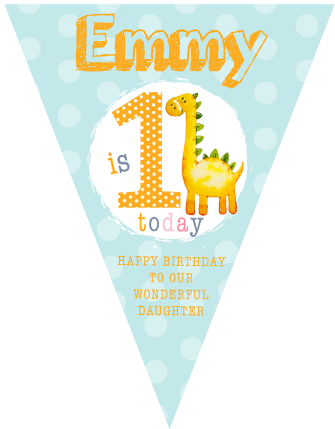 RM103 Dinosaur Birthday Bunting C Personalised Custom Bunting Premium Party Decorations (Standard Bunting (14.8cm X 21cm)) β RM103 Dinosaur Birthday Bunting C Personalised Custom Bunting