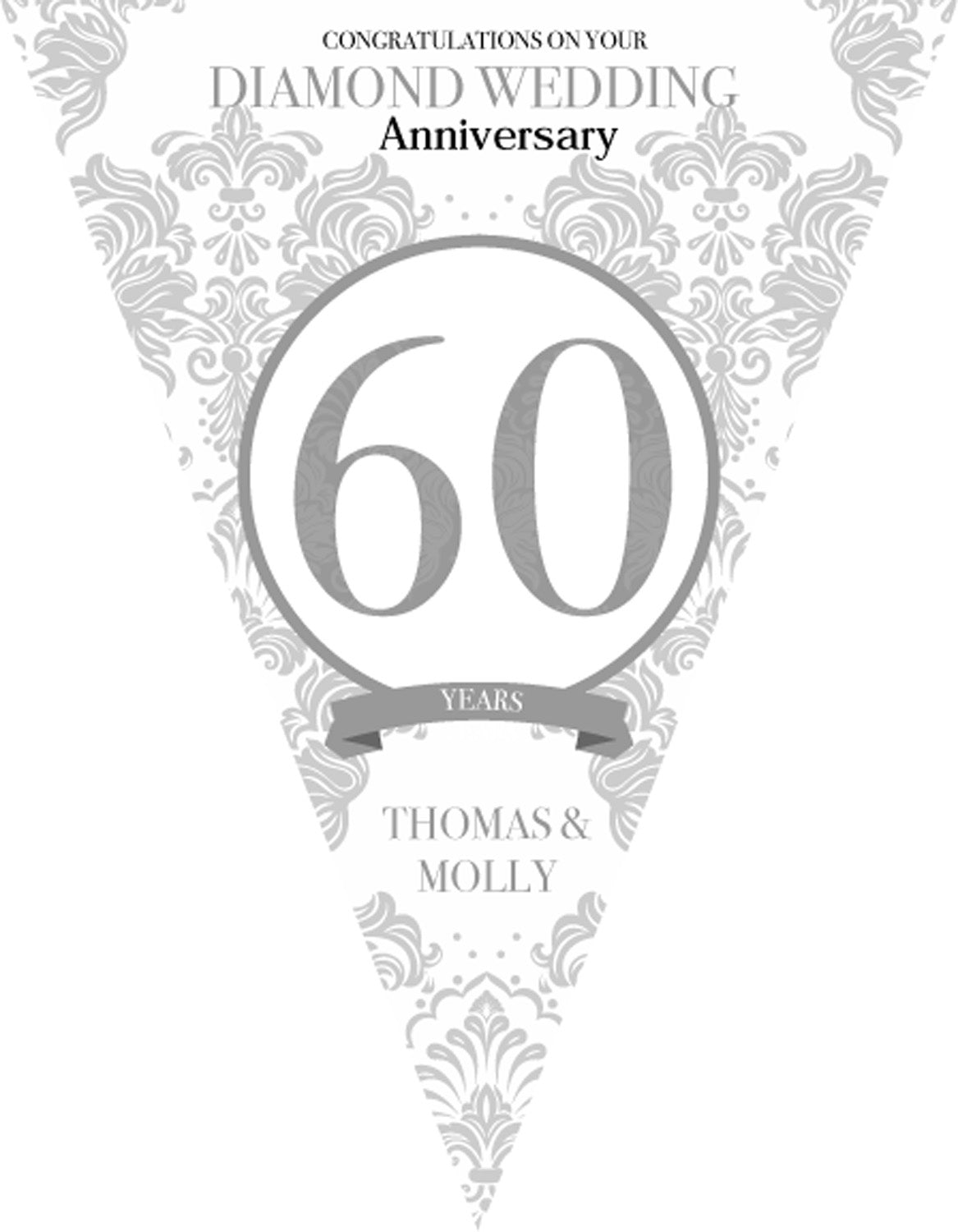 RM109 Num Anniversary Bunting B Personalised Custom Bunting Premium Party Decorations (Standard Bunting (14.8cm X 21cm)) β RM109 Num Anniversary Bunting B Personalised Custom Bunting