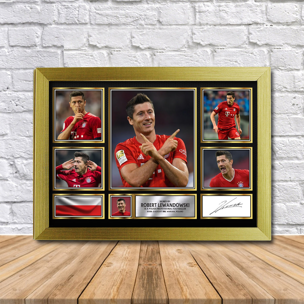 Robert Lewandowski Printed Signature Print 2
