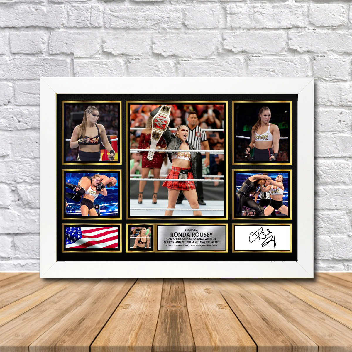 Ronda Rousey Printed Signature Print